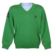 Leichter Pullover für Jungen in auffälligem Design und in der Trendfarbe apple green - Kindermode von NZA