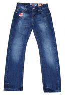 Coole, dunkelblaue Blue Jeans für Jungen im Used-Look-Englang-Style für Jungen von Blue Effect