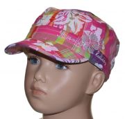 MaxiMo | Sommerliches Teller-Cap mit floralem Muster für Mädchen
