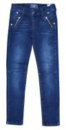 Tolle Denim Jeans Chino Hose in jeans-blau, mit Kniefalten und coolen Reißverschlüssen an den Front-Taschen...für Mädchen von Blue Effect
