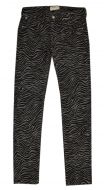 Straight geschnittene Jeans für Mädchen in grau-schwarzem Zebra-Muster - exklusive Kindermode für Mädchen aus Frankreich von Chipie