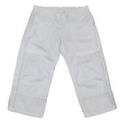 Leichte, sommerliche Capri-Hose in weiß mit seitlichen Taschen im Cargo-Stylefür Mädchen von Replay and Sons