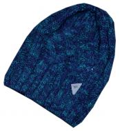 Lässige Strick-Beanie-Mütze für Jungen oder Mädchen in Blau-Grün von Maximo