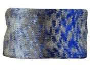 Warmer Strick-Loop für Mädchen von Maximo mit warmen Fleecefutter in einzigartiger, grau-blauer Farbgebung