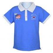 Auffälliges Polo-Shirt Kenan in knalligem bleu nautique für Jungen von Week-end a la mer